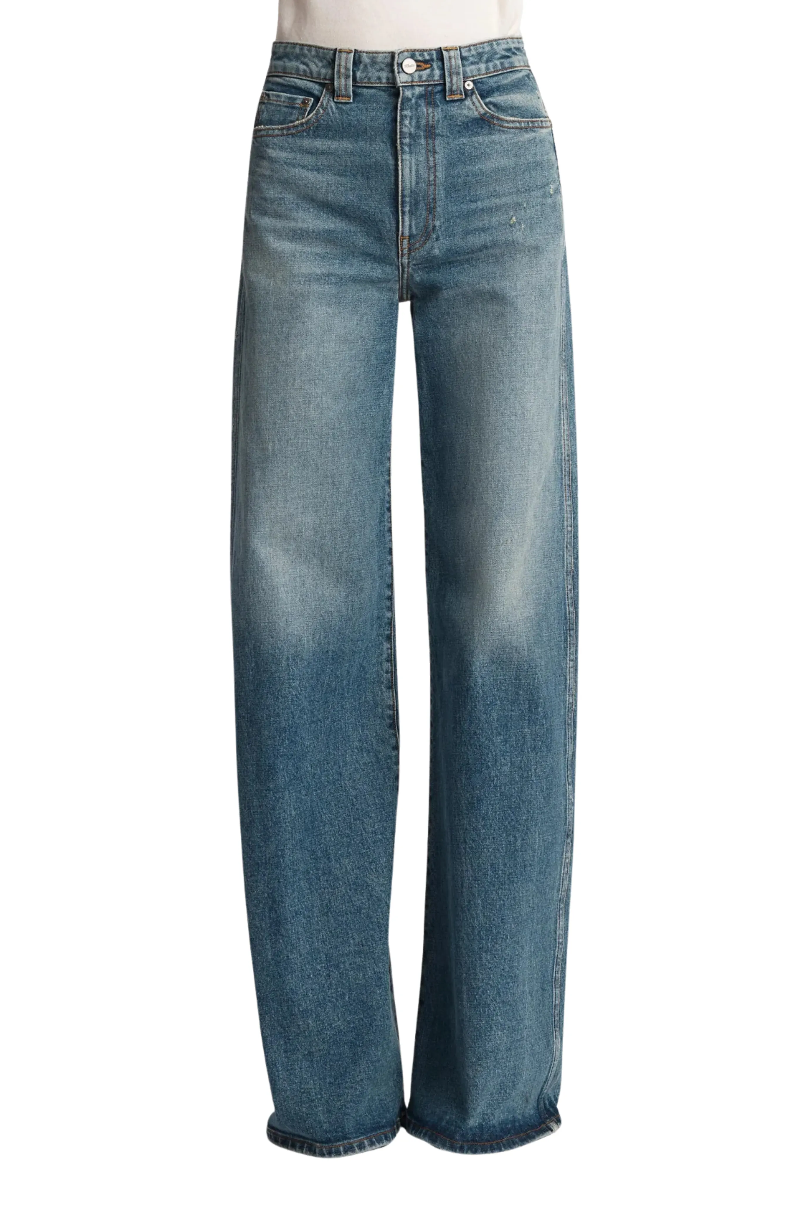 Dane Denim Jean in Heath Couple Look Elegant Summer Vibes Modern Earthy