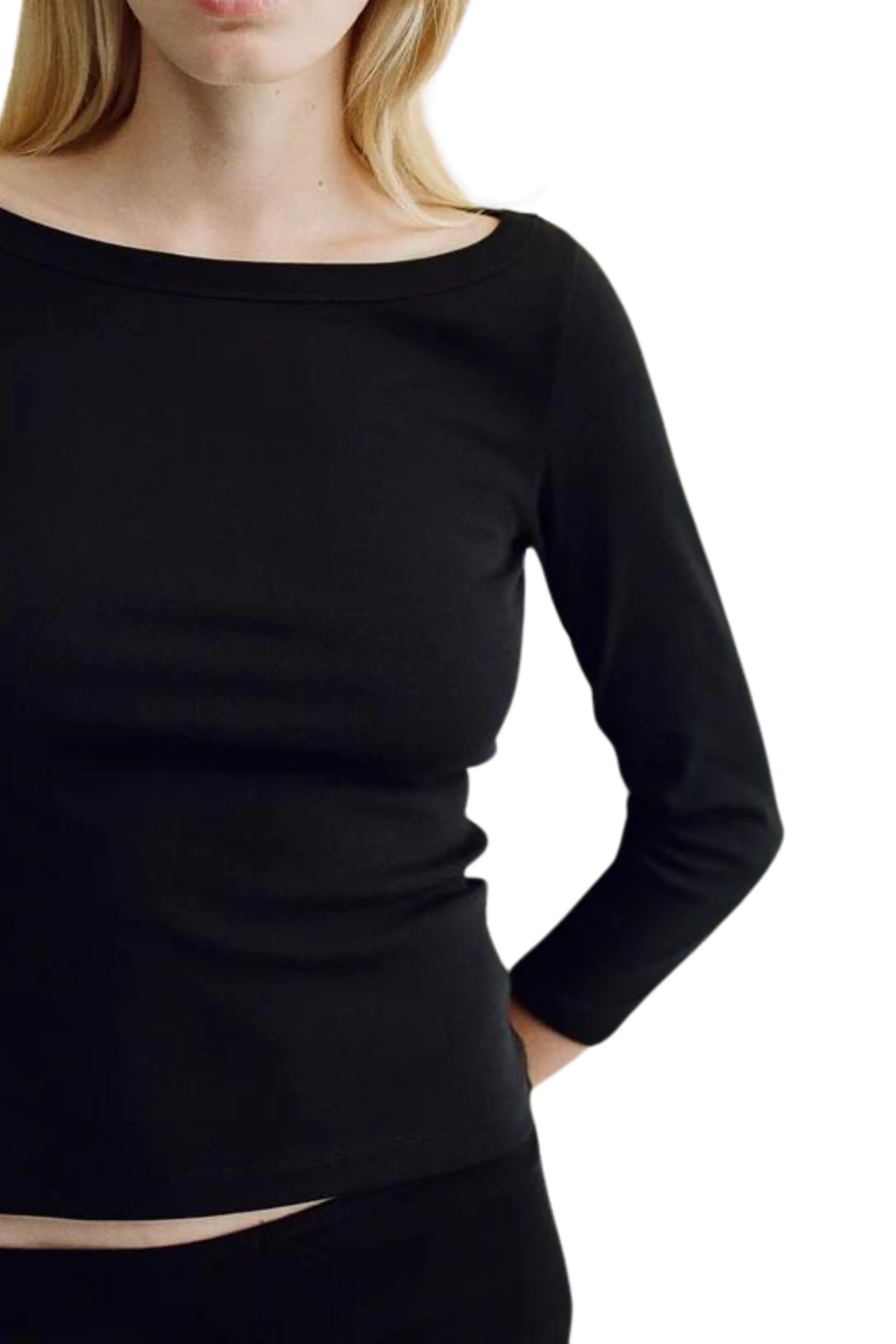 HighStretch Steffi Tee in Black