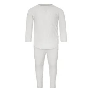 Stone Ribbed Long Sleeve Set