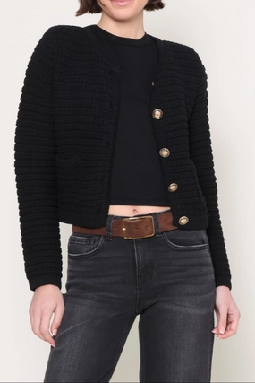 Timeless Basic Balanced Stretch Structure Lenny Cardigan