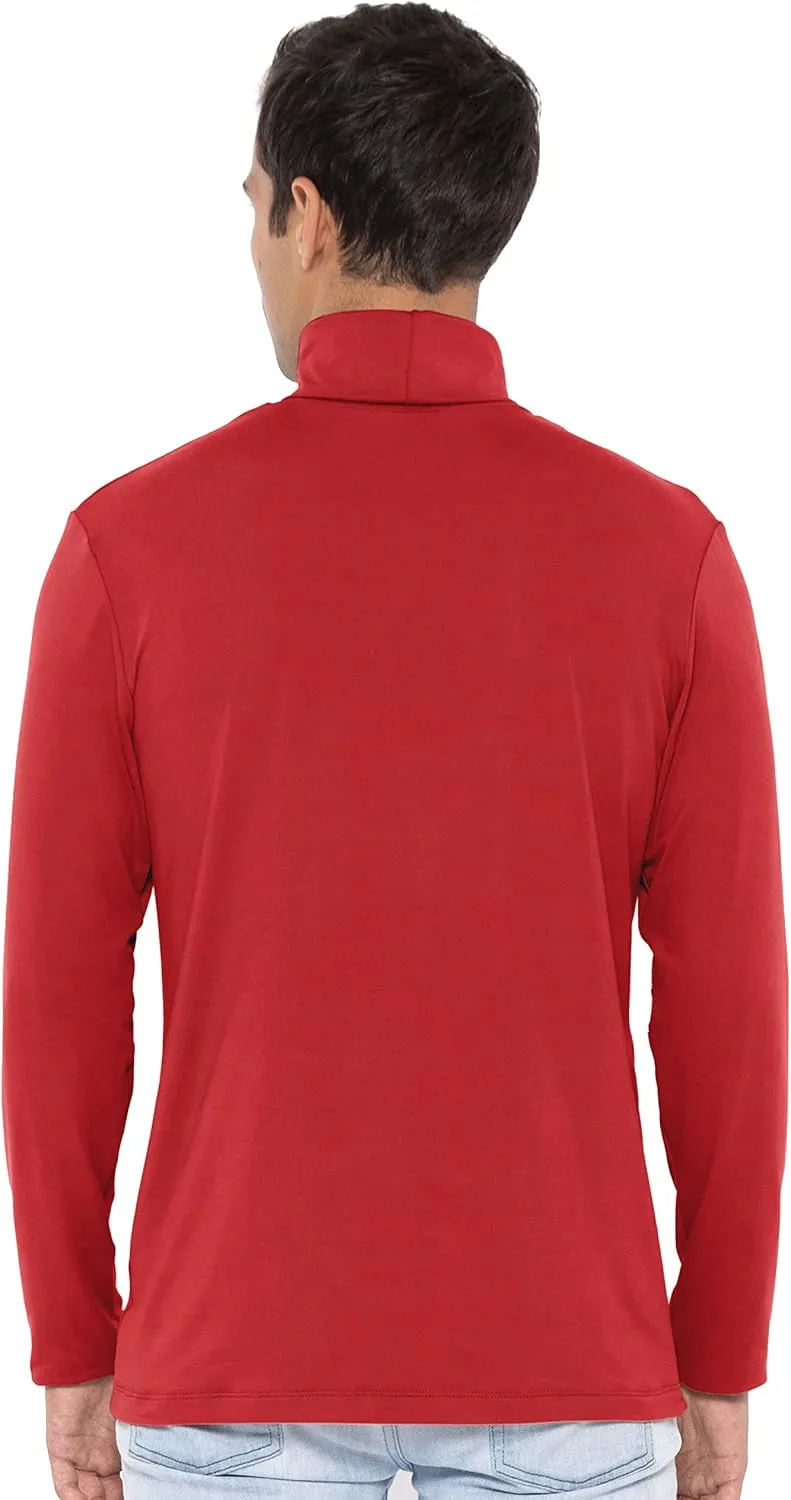 STRETCH IS COMFORT Mens Oh So Soft Luxe Long Sleeve Stretch Turtleneck