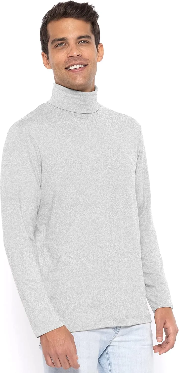 STRETCH IS COMFORT Mens Oh So Soft Luxe Long Sleeve Stretch Turtleneck