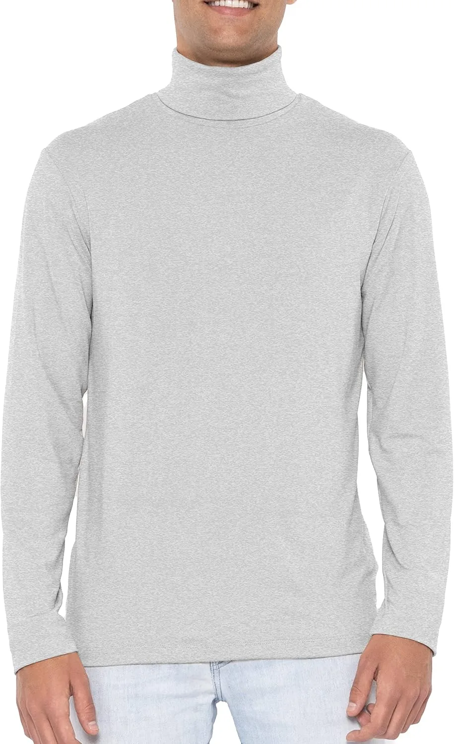 STRETCH IS COMFORT Mens Oh So Soft Luxe Long Sleeve Stretch Turtleneck