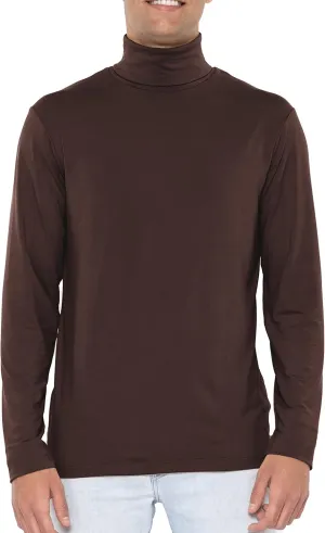 STRETCH IS COMFORT Mens Oh So Soft Luxe Long Sleeve Stretch Turtleneck