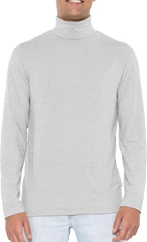 STRETCH IS COMFORT Mens Oh So Soft Luxe Long Sleeve Stretch Turtleneck