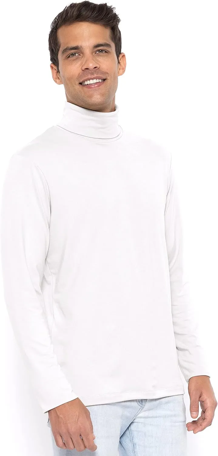 STRETCH IS COMFORT Mens Oh So Soft Luxe Long Sleeve Stretch Turtleneck