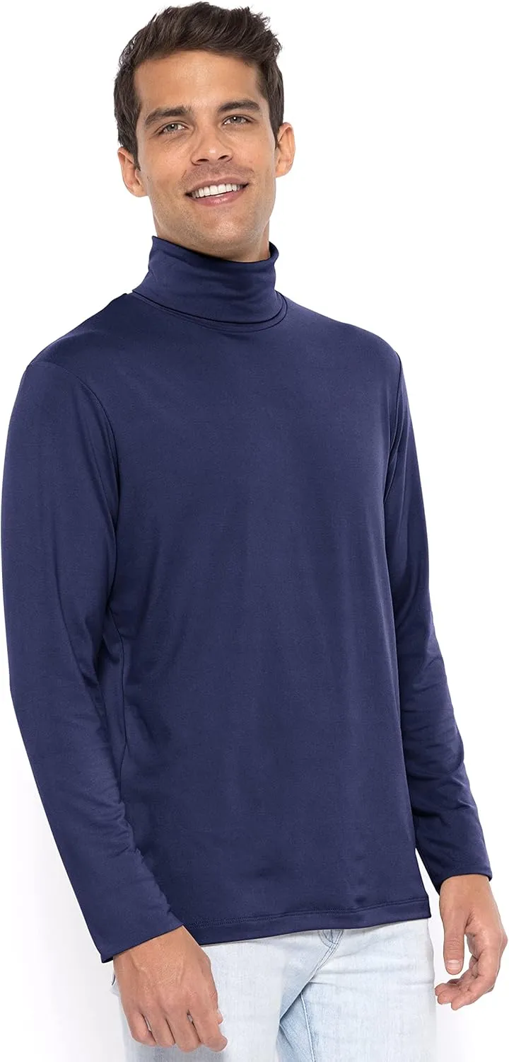 STRETCH IS COMFORT Mens Oh So Soft Luxe Long Sleeve Stretch Turtleneck