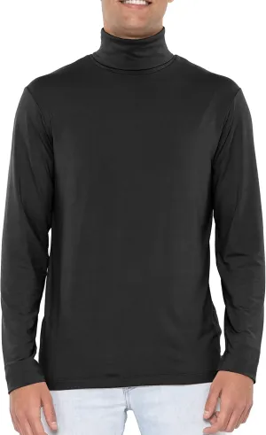 STRETCH IS COMFORT Mens Oh So Soft Luxe Long Sleeve Stretch Turtleneck