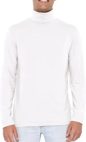 STRETCH IS COMFORT Mens Oh So Soft Luxe Long Sleeve Stretch Turtleneck