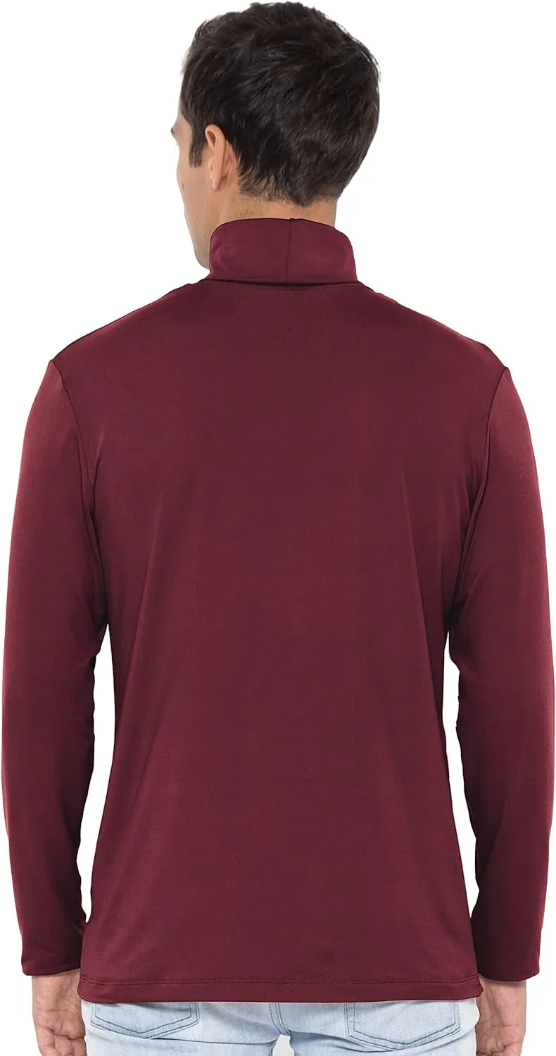 STRETCH IS COMFORT Mens Oh So Soft Luxe Long Sleeve Stretch Turtleneck