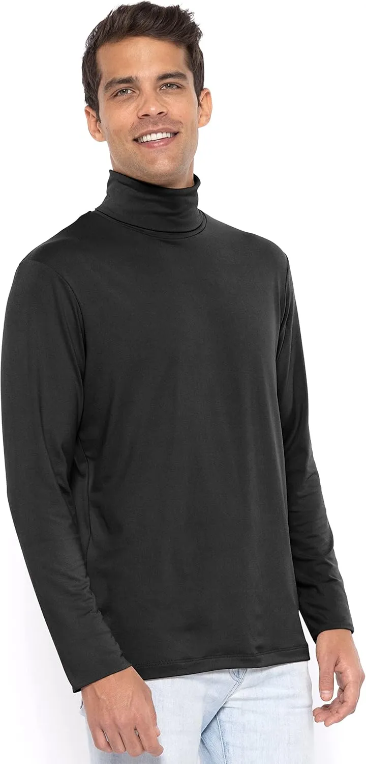 STRETCH IS COMFORT Mens Oh So Soft Luxe Long Sleeve Stretch Turtleneck