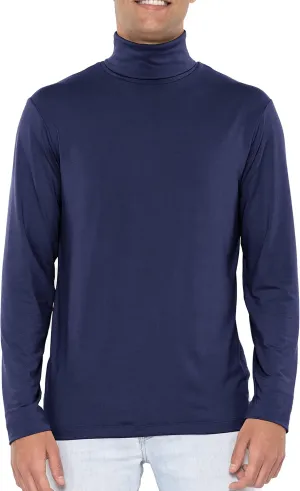 STRETCH IS COMFORT Mens Oh So Soft Luxe Long Sleeve Stretch Turtleneck