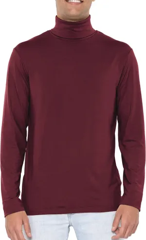 STRETCH IS COMFORT Mens Oh So Soft Luxe Long Sleeve Stretch Turtleneck