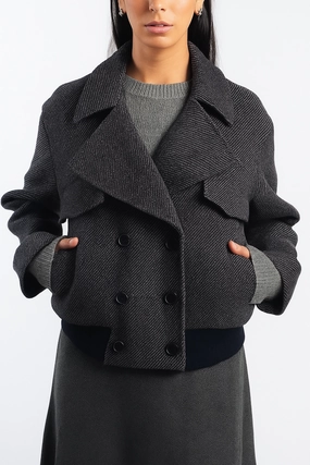 NoiseFreeFabric Tailored Bomber Jacket