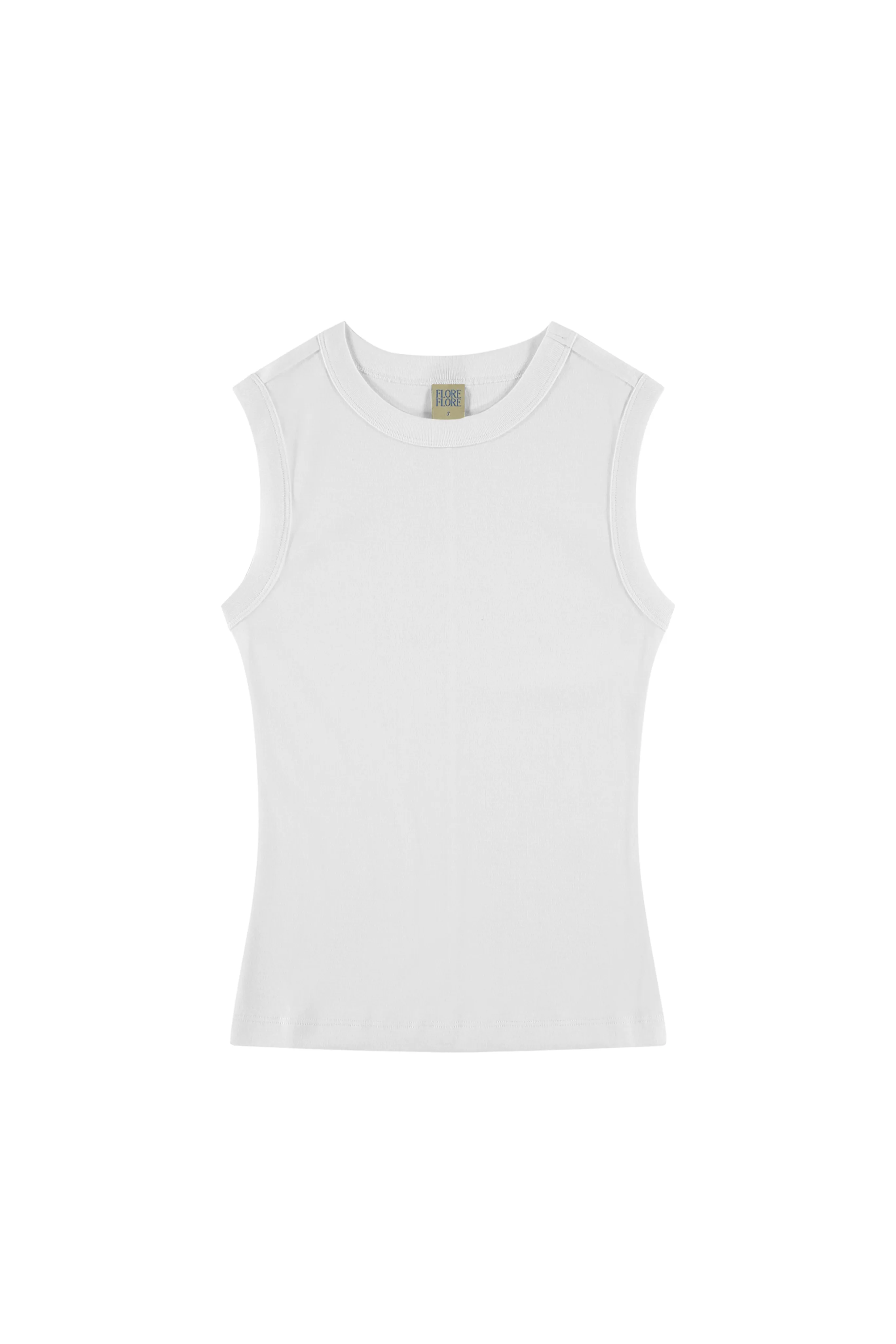Esme Tank in White OdorResistantTechnology Soft Wool