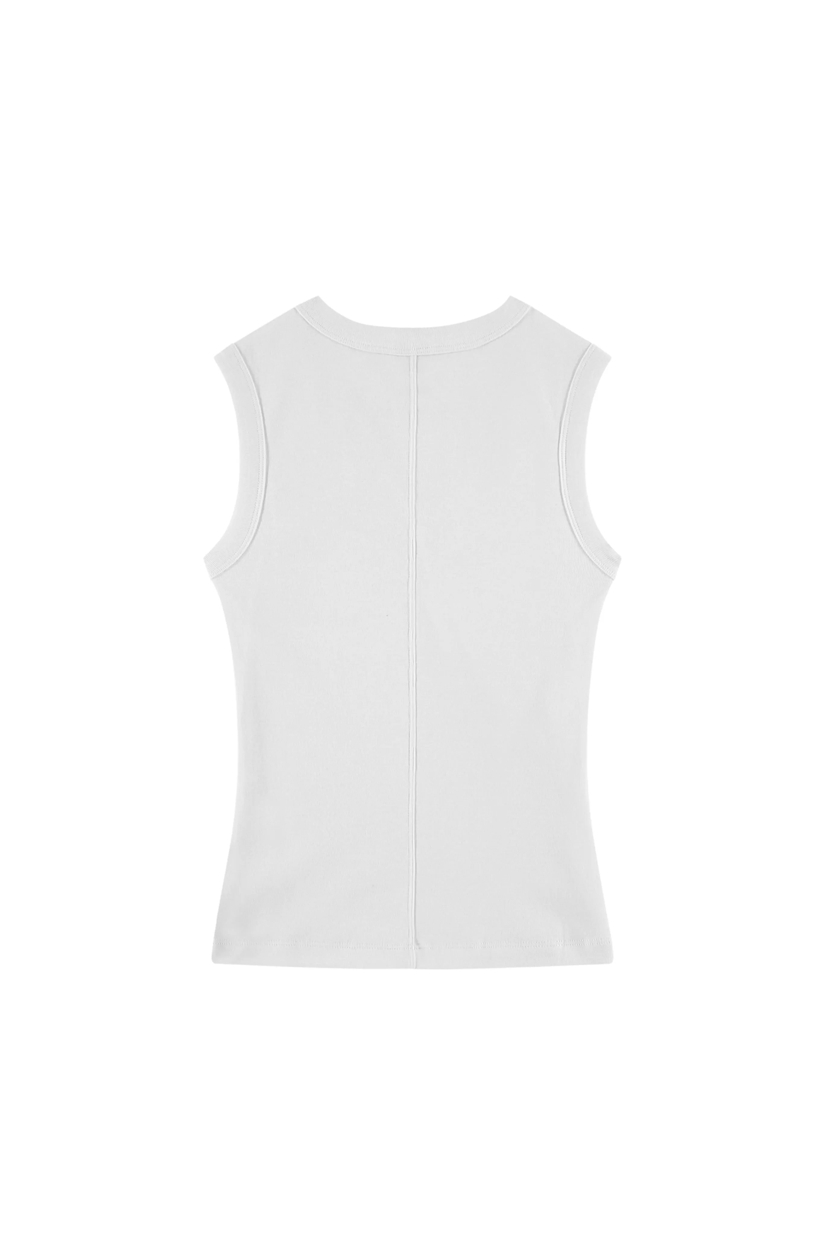 Soft Cotton Esme Tank in White