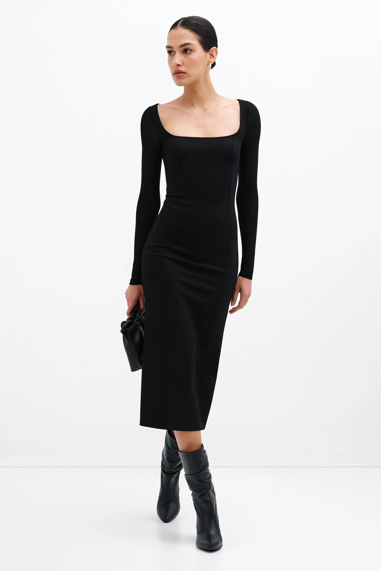 Cecilia Dress Flexible Ribbed Cuffs