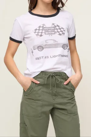 Lightning Moto Show Tee Quick-Dry Fabric