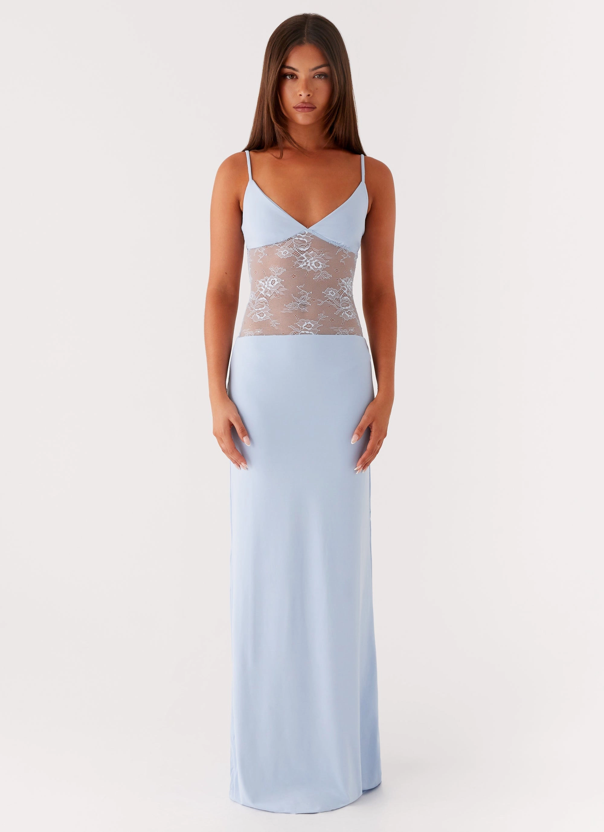 Envy Maxi Dress - Blue Fall Fashion Chic Everyday Wear
