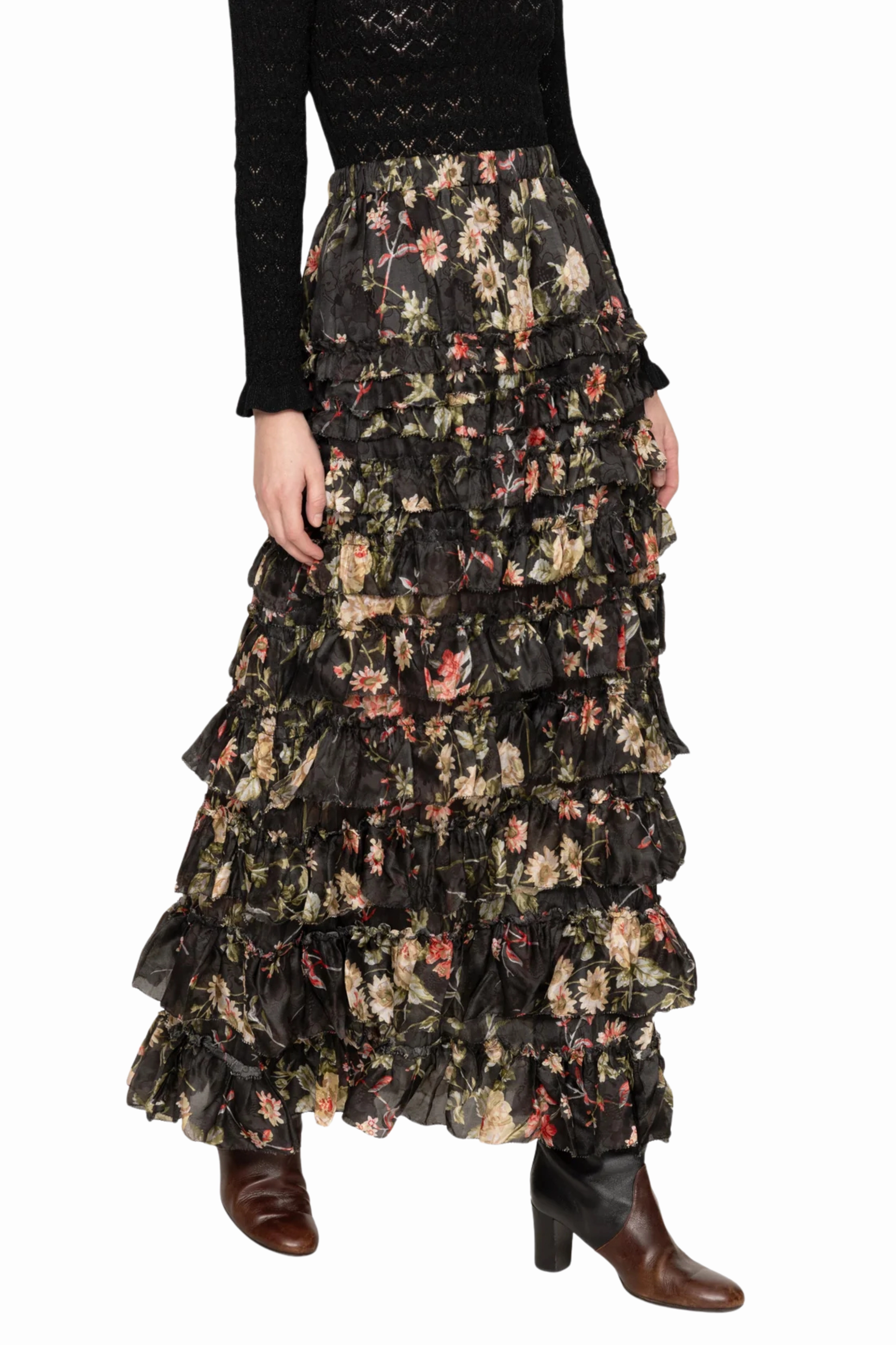 Jolie Print Midi Skirt Family Celebration Minimalist Layering