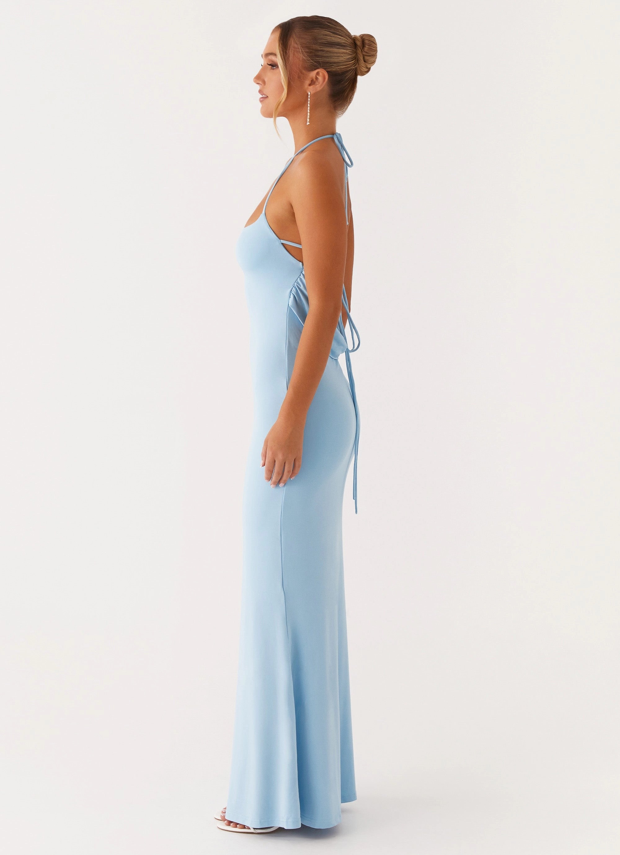 Midnight Mood Talk About Us Maxi Dress - Blue