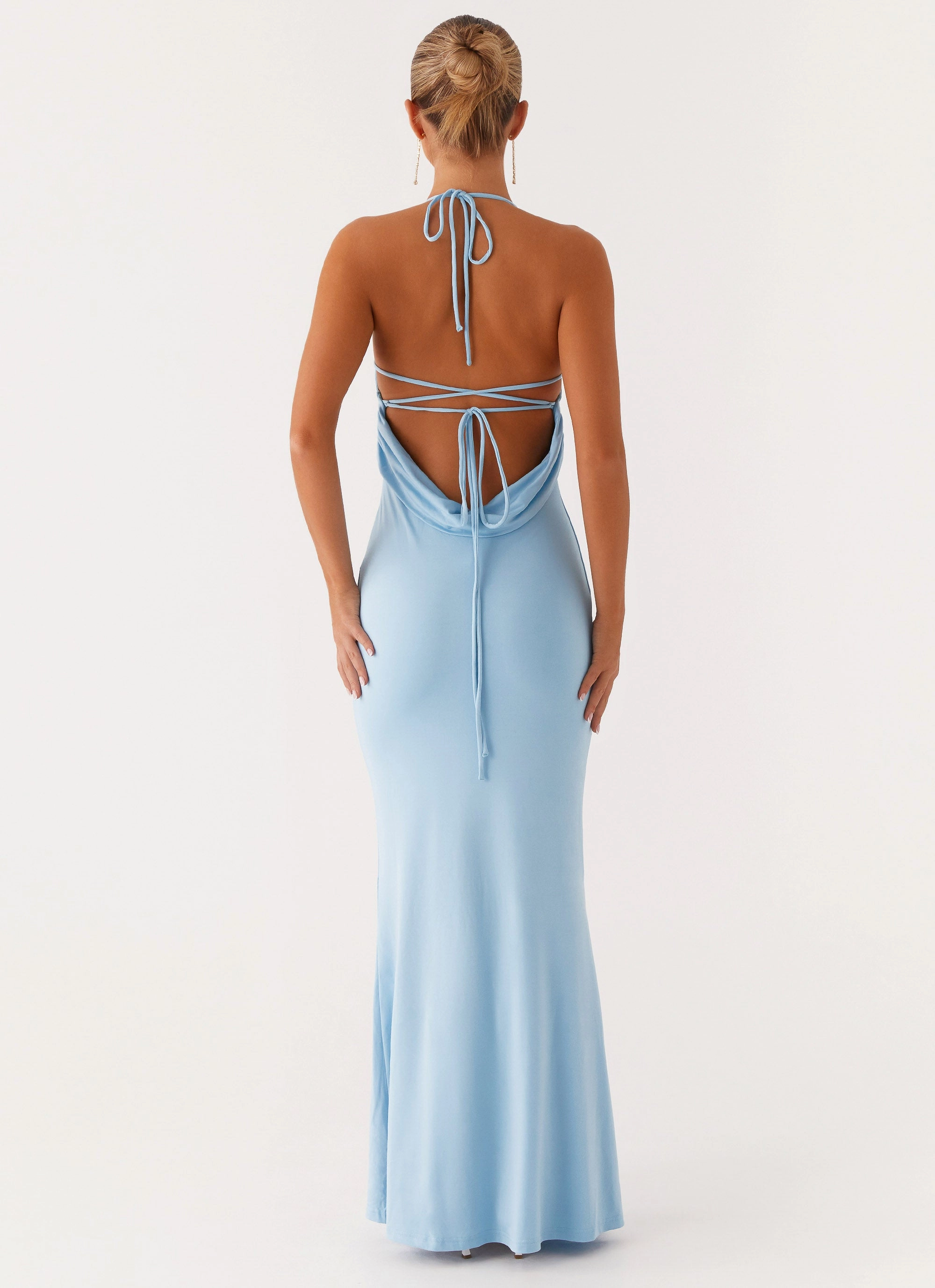 Mood Glow Talk About Us Maxi Dress - Blue