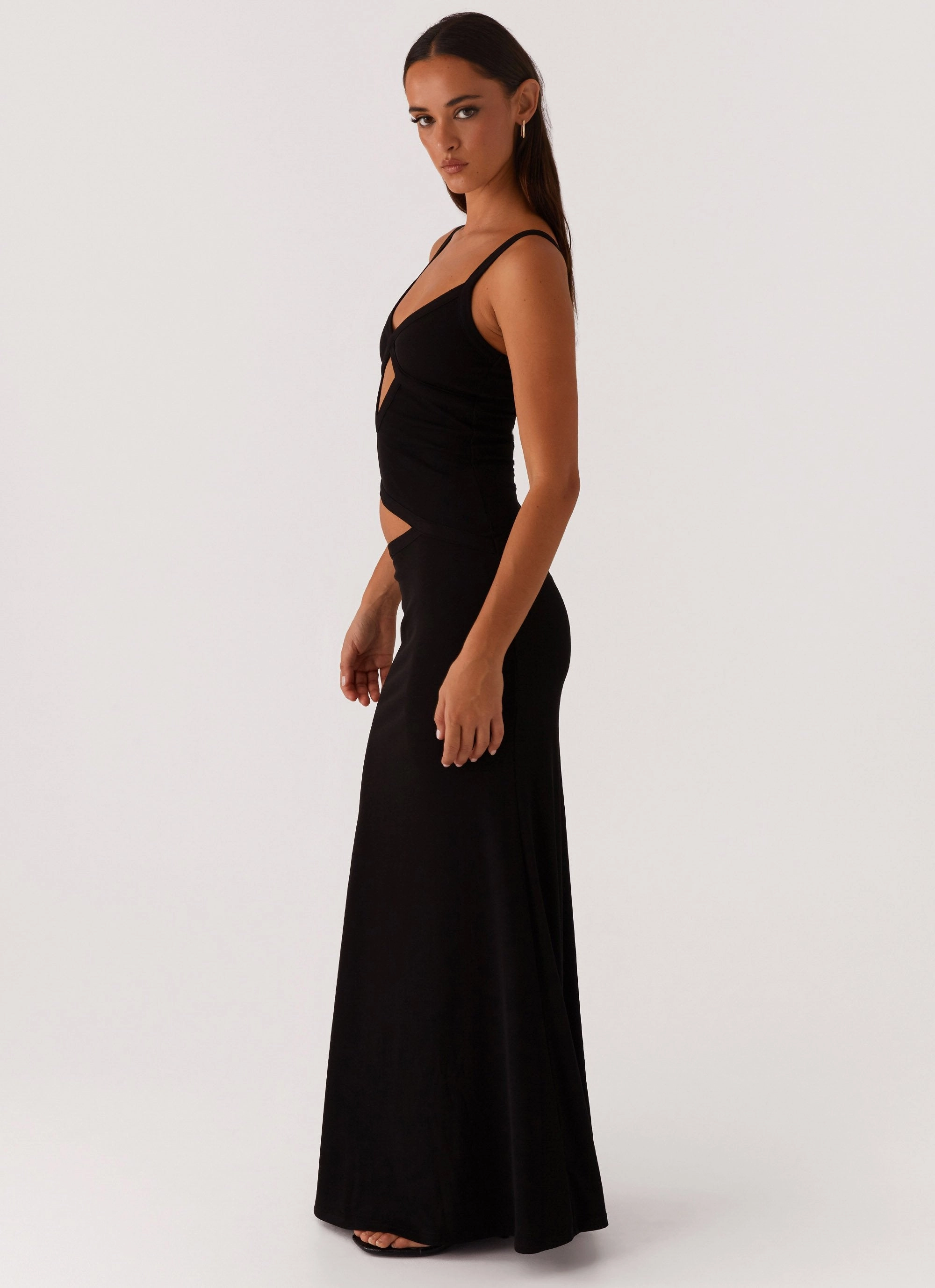 Jocelyn Maxi Dress - Black Travel-Pack