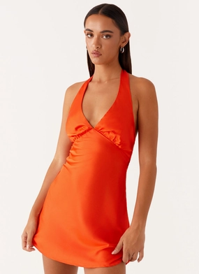 Heavy Hearted Mini Dress - Orange Street Attire