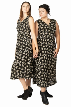 Ever Dress in Black Rose Crepe Smooth-Lining