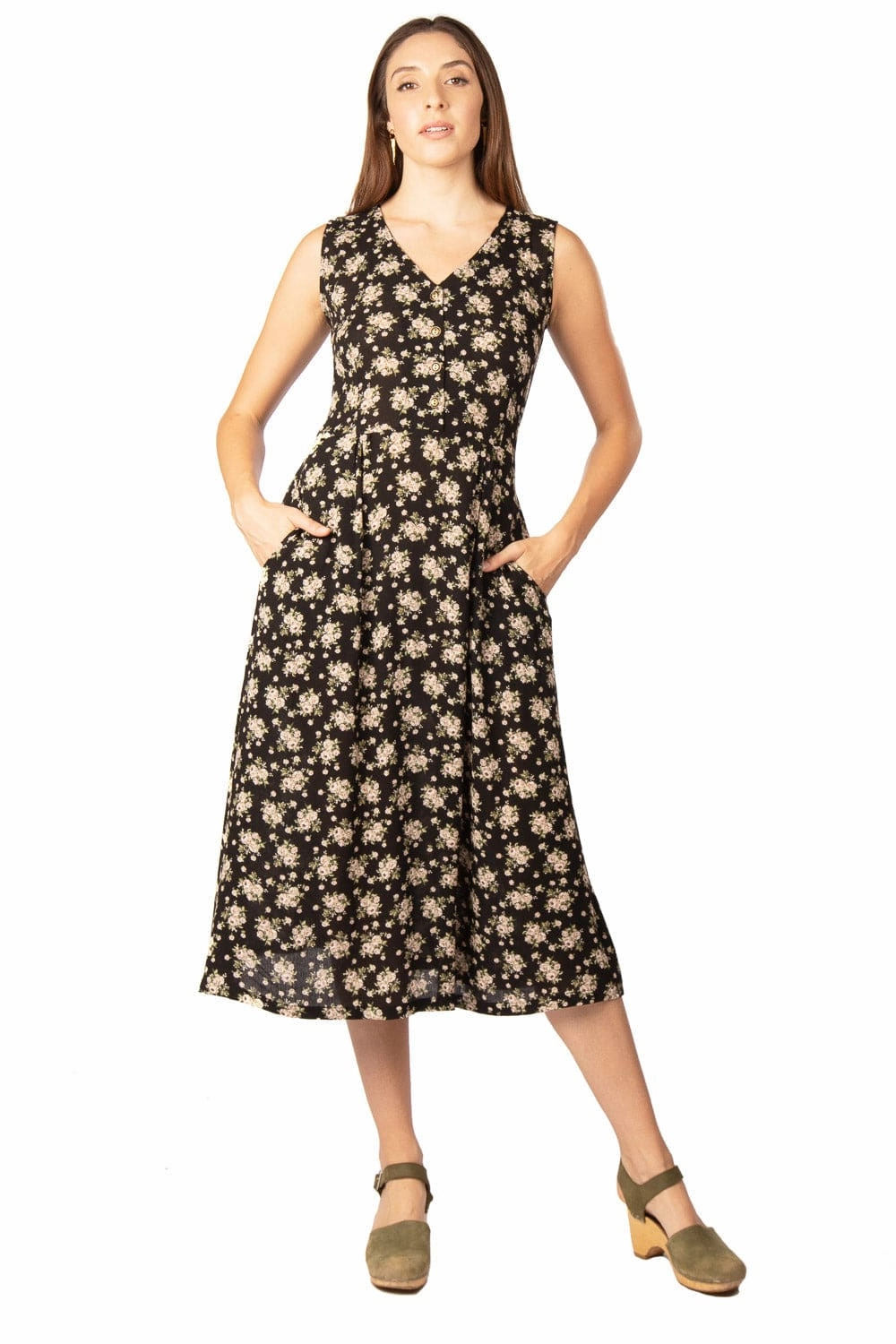 Sleek Tailoring Ever Dress in Black Rose Crepe