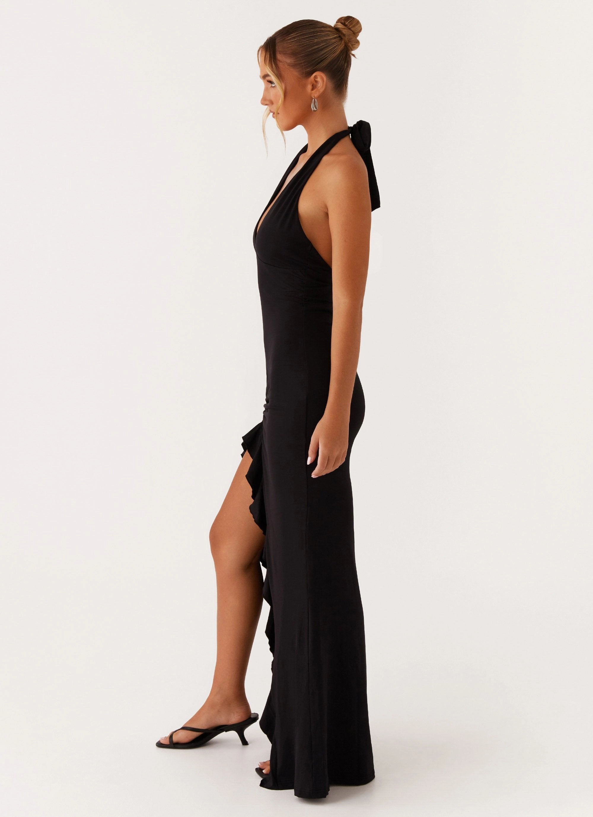 Stylish Fit Charmed By You Maxi Dress - Black