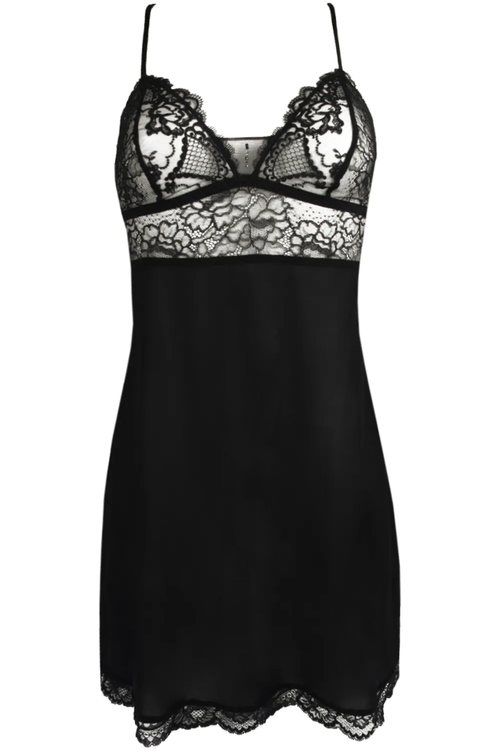 Sublime En Dentelle Sexy Nightie Black