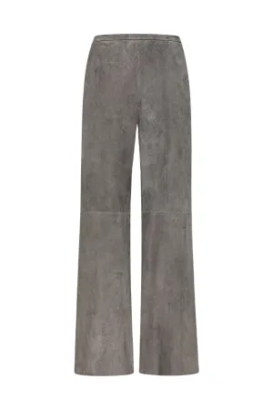 Suede High Waist Pants Soft Interior Base Layer