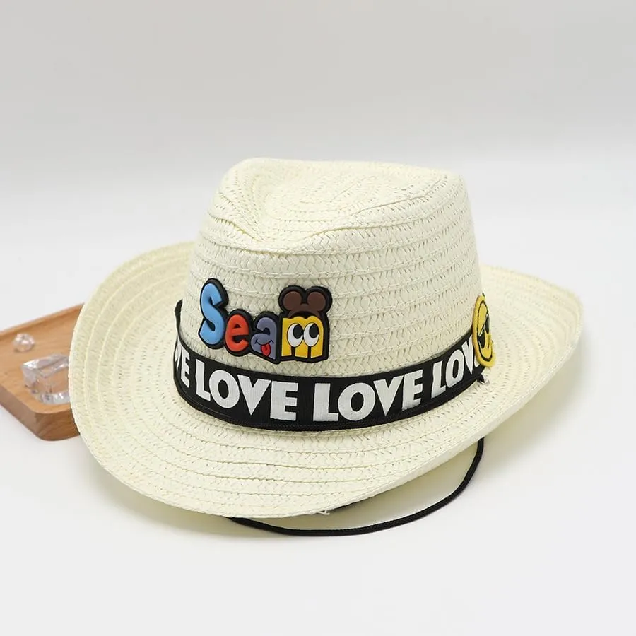 Summer Children's Cartoon Cute Sun Protection Hat for Boys, Baby Outdoor Wide Brim Sun Hat