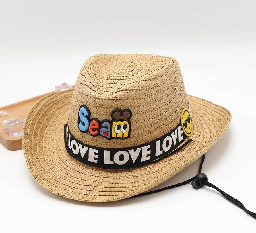 Summer Children's Cartoon Cute Sun Protection Hat for Boys, Baby Outdoor Wide Brim Sun Hat