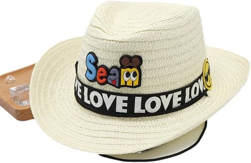 Summer Children's Cartoon Cute Sun Protection Hat for Boys, Baby Outdoor Wide Brim Sun Hat