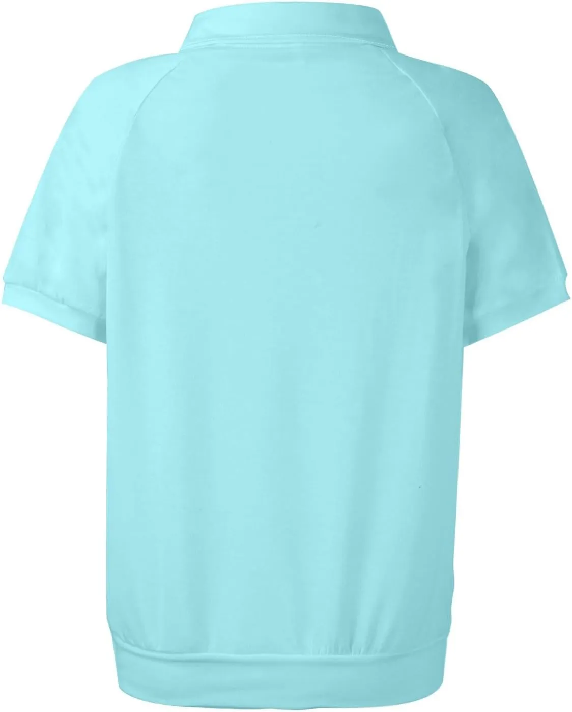 Summer Tops for Women Casual Short Sleeve Work Outfits Collared Button Down Tunics Trendy Print Blouses
