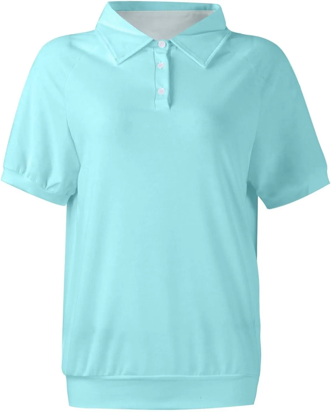 Summer Tops for Women Casual Short Sleeve Work Outfits Collared Button Down Tunics Trendy Print Blouses