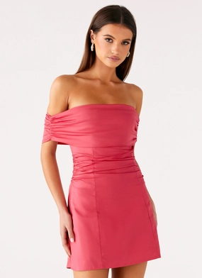 Kierra Mini Dress - Coral Soft Air