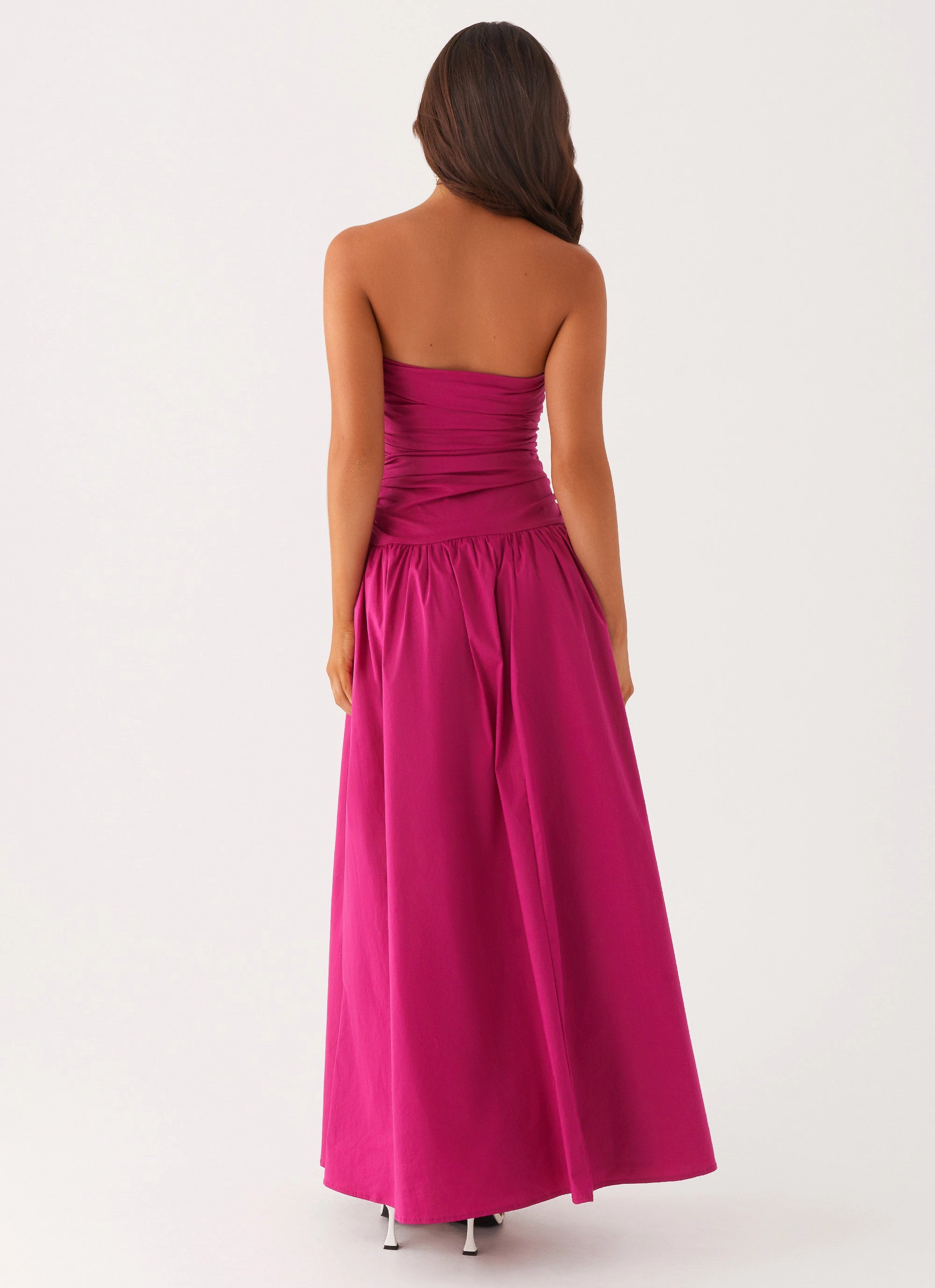 Airy Fit Cozy Mood Carmel Maxi Dress - Fuchsia