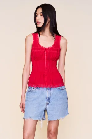 Lille Pintuck Top Adaptive Waistband