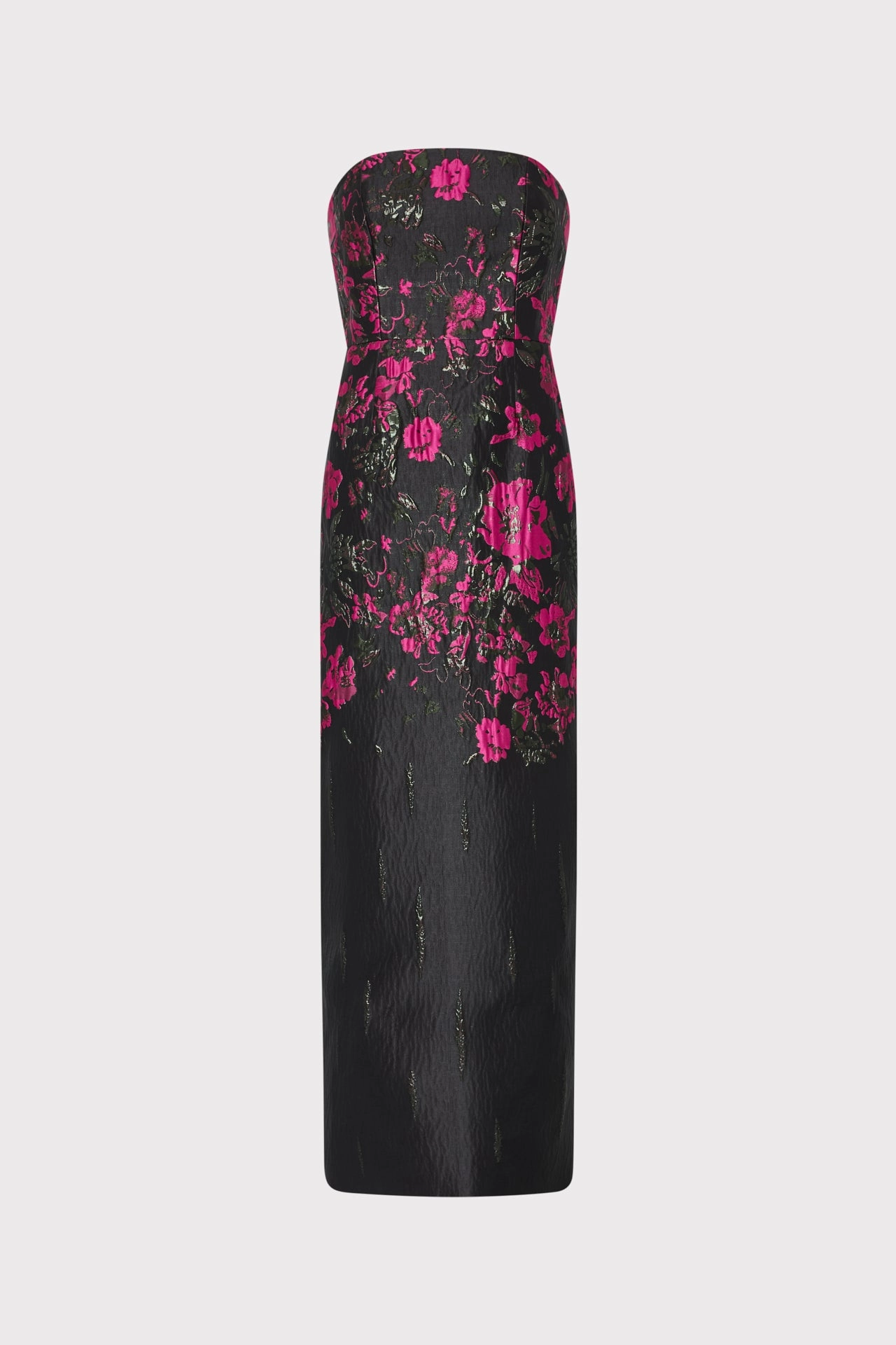 Statement-Print Orion Floral Jacquard Dress