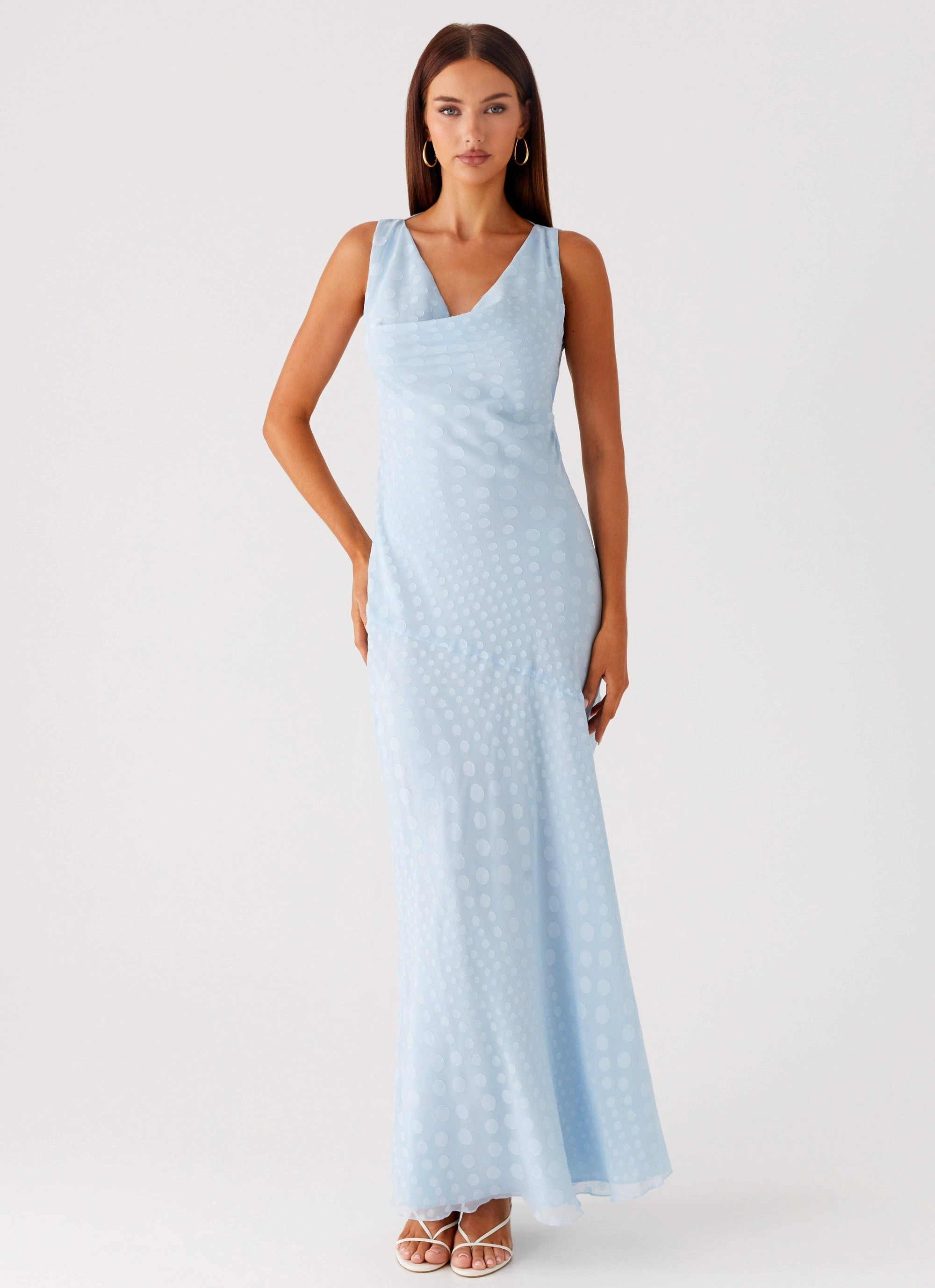 Sundance Chiffon Maxi Dress - Blue Cruise-Wear Chic Ensemble