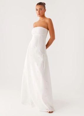 Sunkissed Maxi Dress - Ivory Winter Wrap