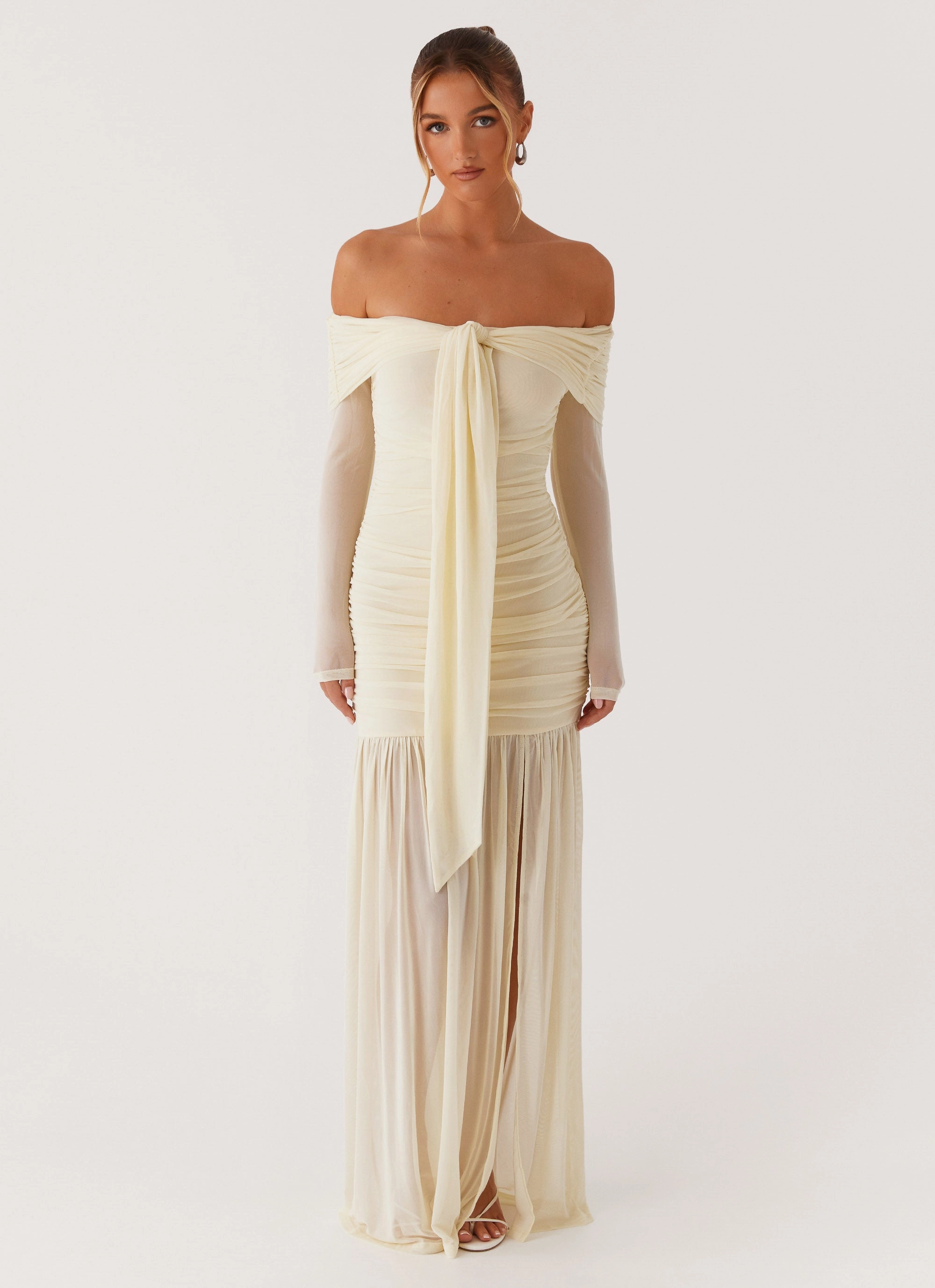 Ginny Maxi Dress - Yellow Chill Fashion Asymmetrical hem