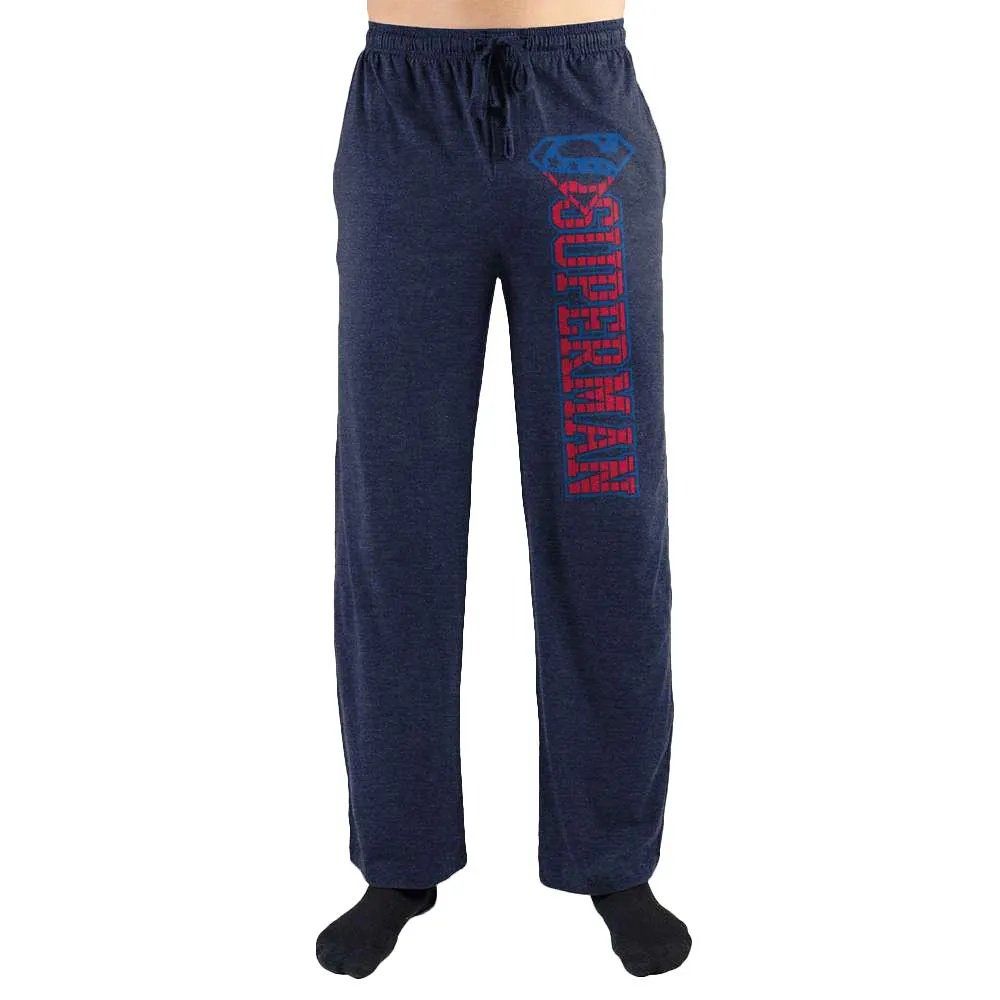 Superman S Logo Print Men's Loungewear Lounge Pants