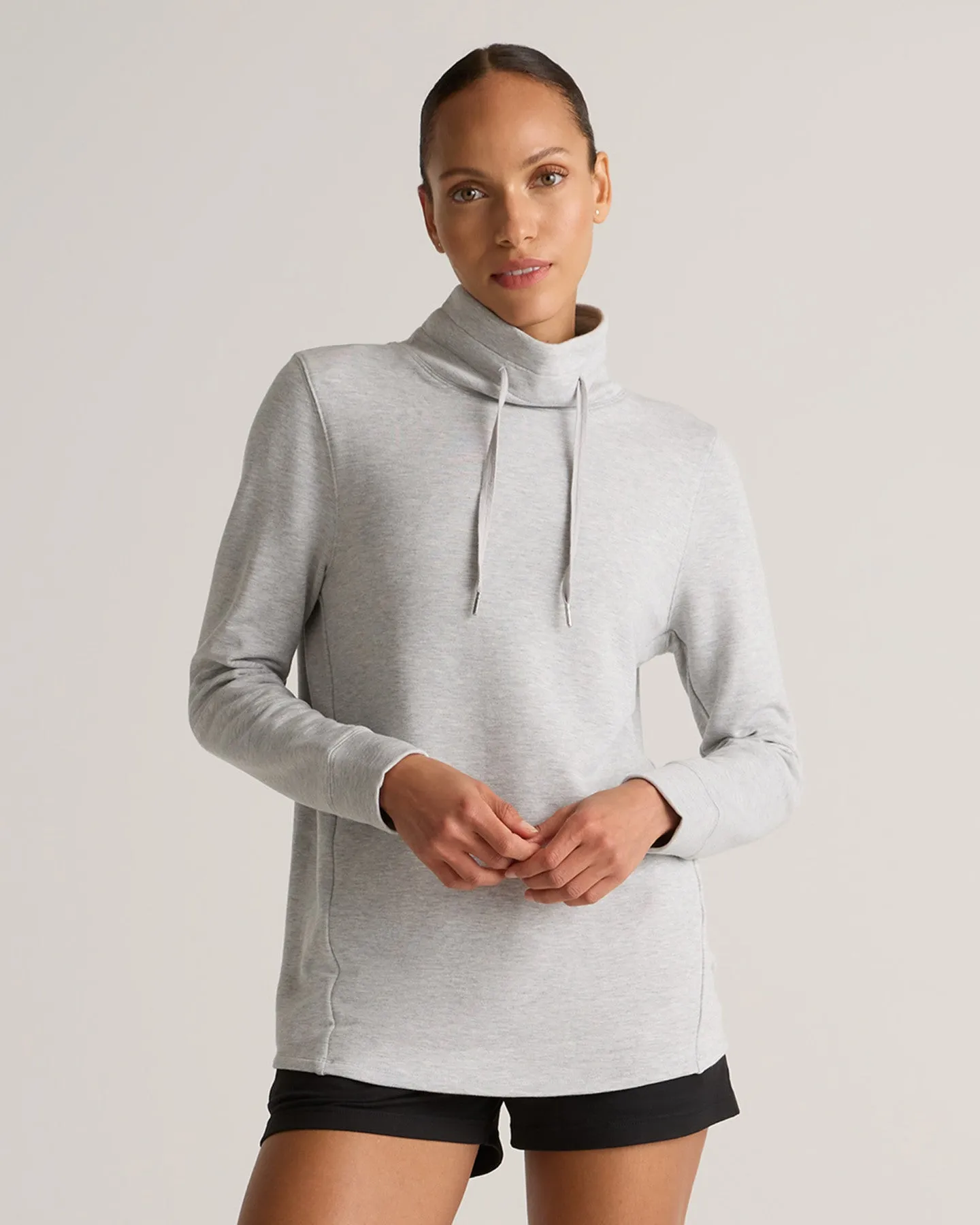 SuperSoft Fleece Mock Neck Pullover