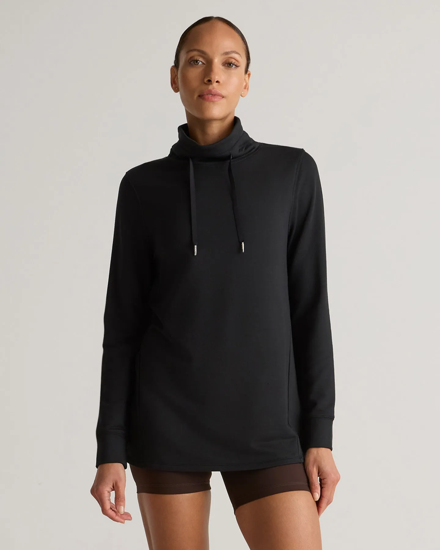 SuperSoft Fleece Mock Neck Pullover