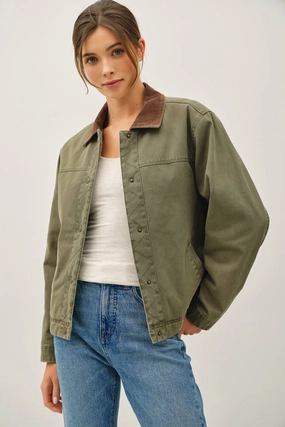 Classic Barn Jacket- Olive Green Temperature Regulating Tech