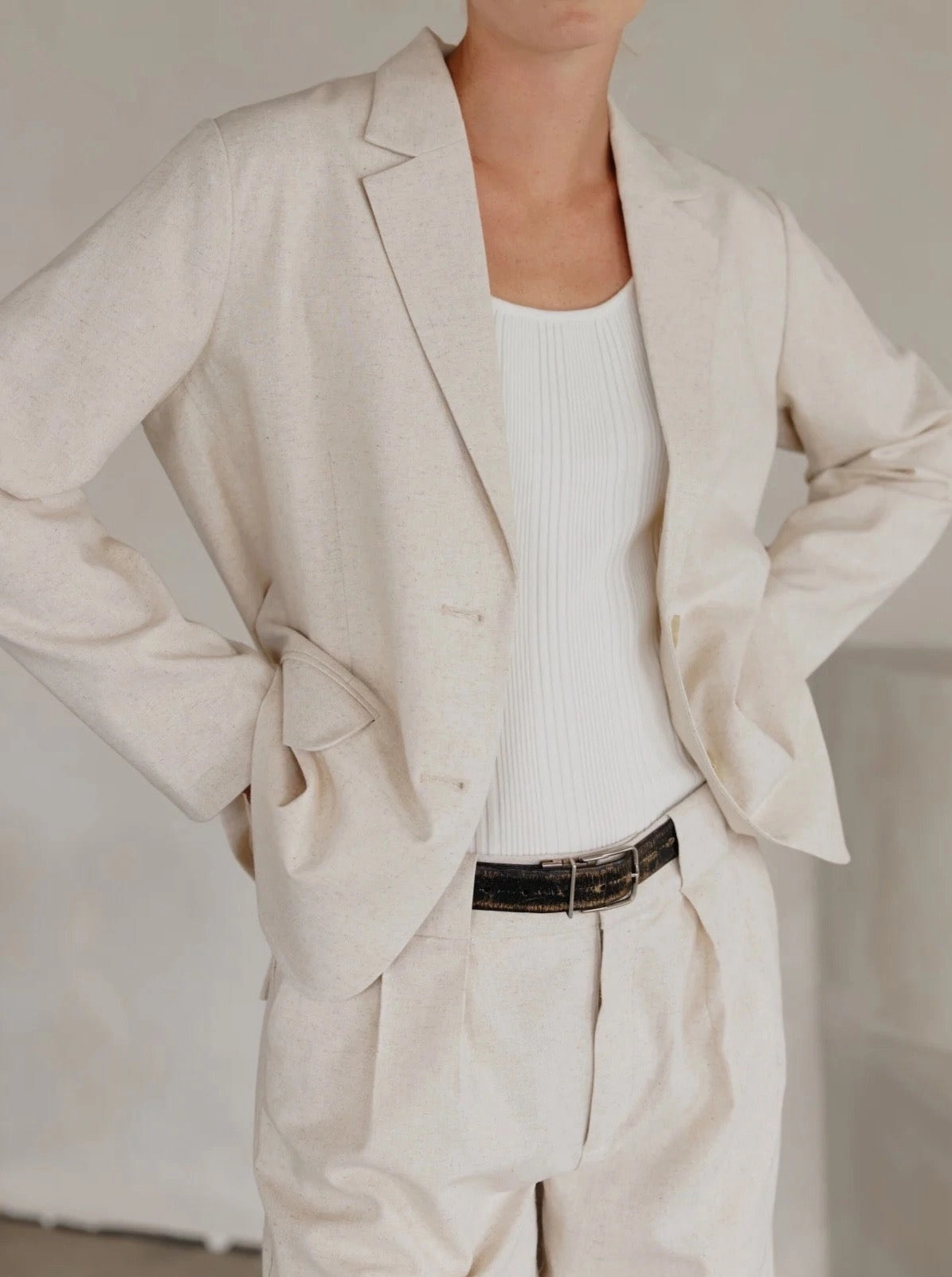Susanne Blazer Natural EasyClean Coating Smooth Glide Fasteners